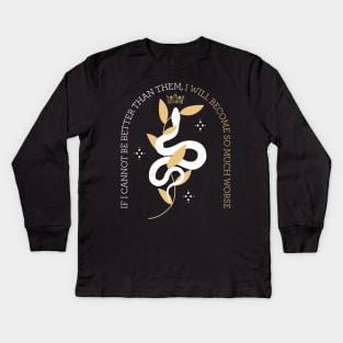 The Cruel Prince - Folk of the Air, Jude and Cardan bookish romantasy Kids Long Sleeve T-Shirt